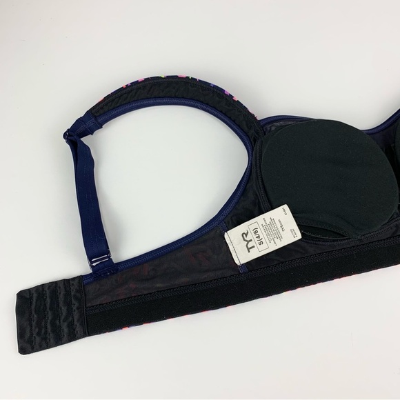 TYR Carnivale Lily Neon Multicolored Swim Bikini Top Small - Picture 11 of 12